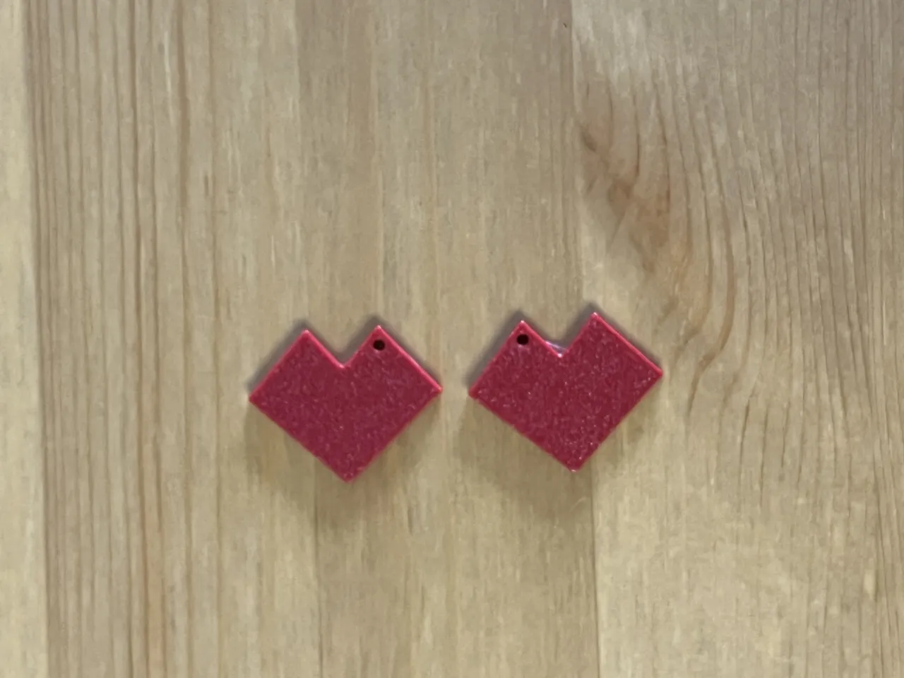 heart earrings view 2