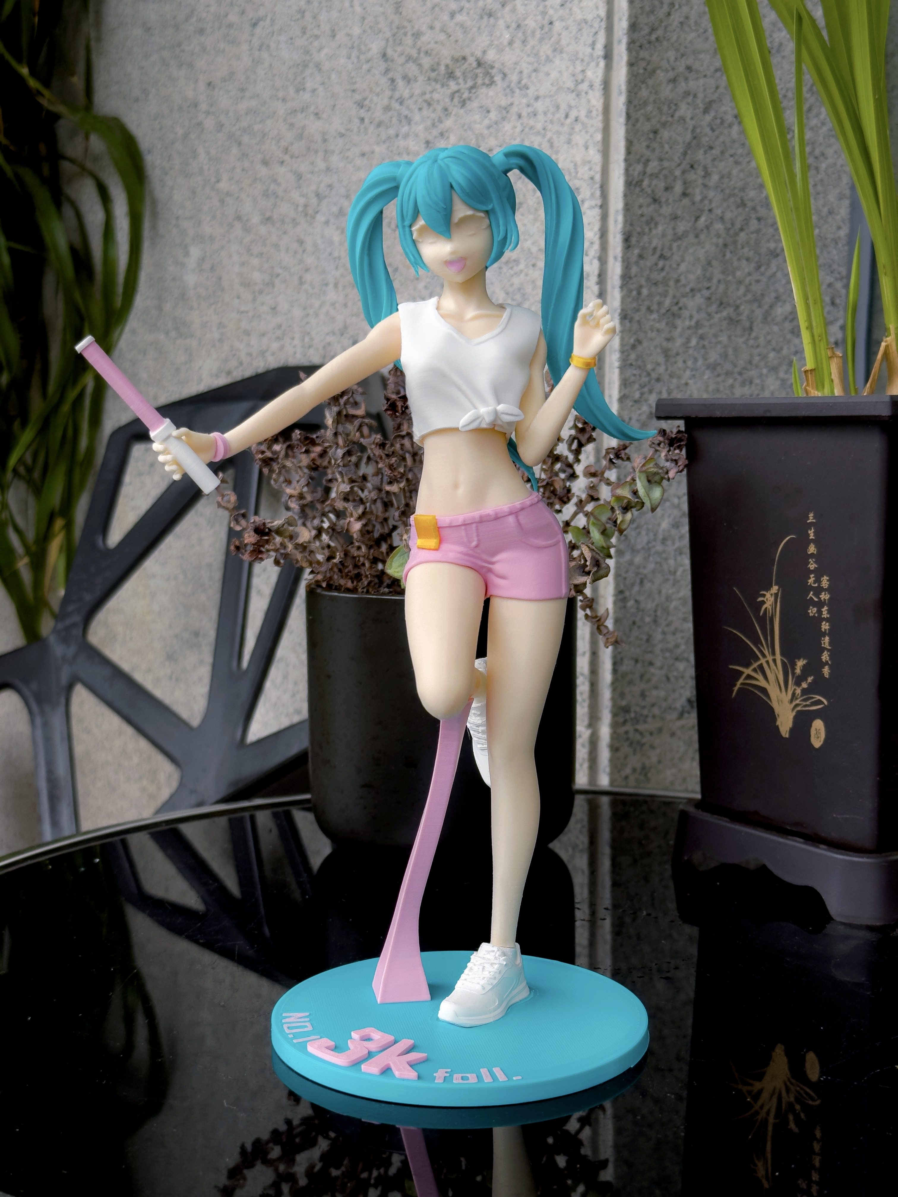 Miniatura 6 do modelo 3D 【无需ams 针对fdm优化】应援初音未来手办