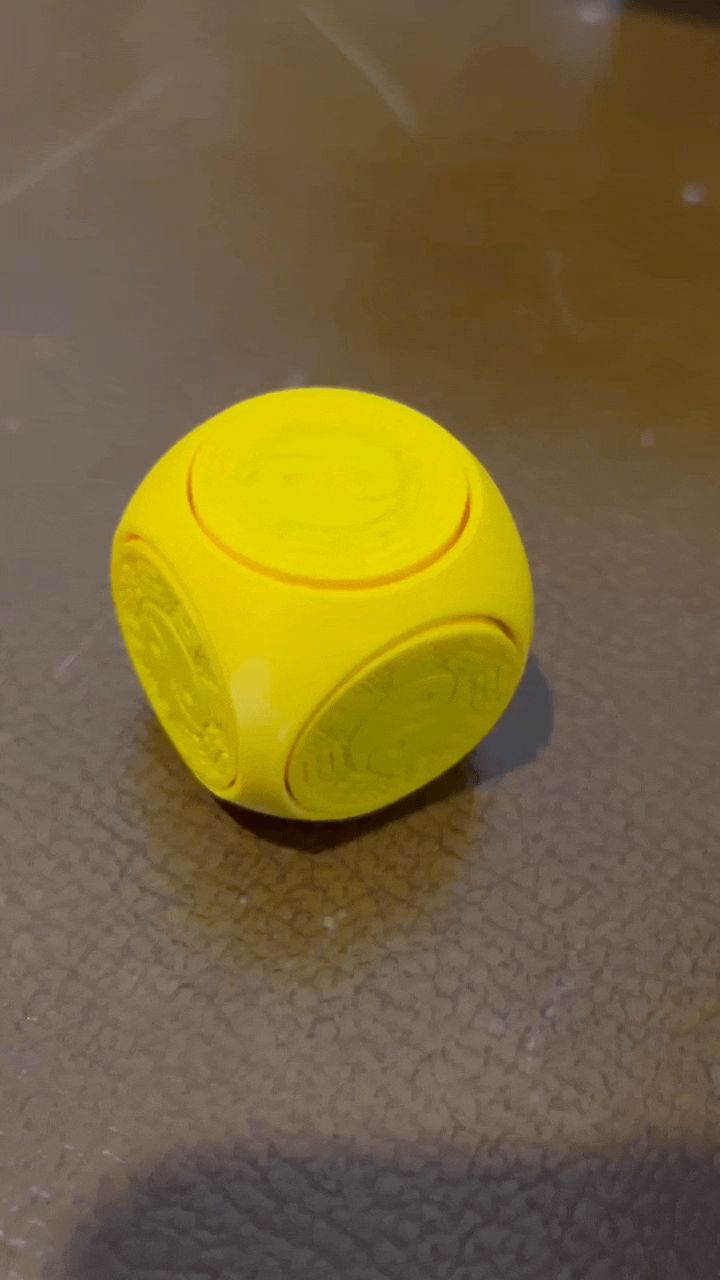 六面转钱解压玩具