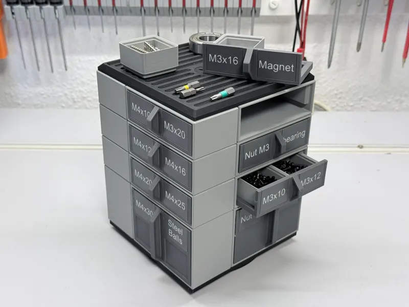 GRITS  Gridfinity Rotating Integrated Tower System