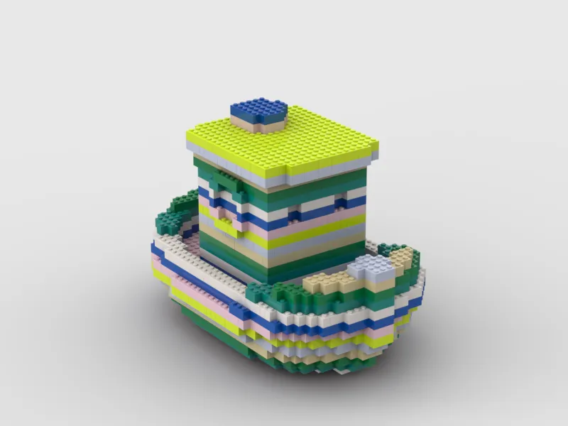 3D Benchy a mattoncini tipo Bricks