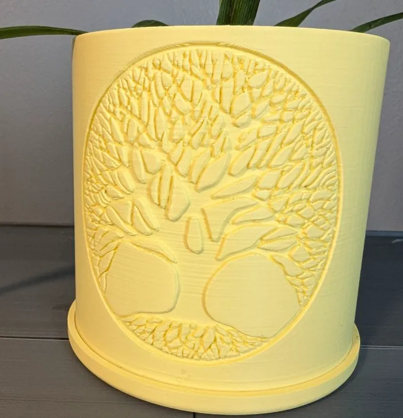 Tree of Life Debossed Planter and Base