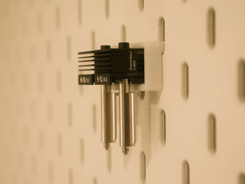 Magnetic P2S / H2 Nozzle Holder for IKEA SKÅDIS
