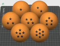 GT Black Star Dragon Balls (1-7 Stars) By Jaebii