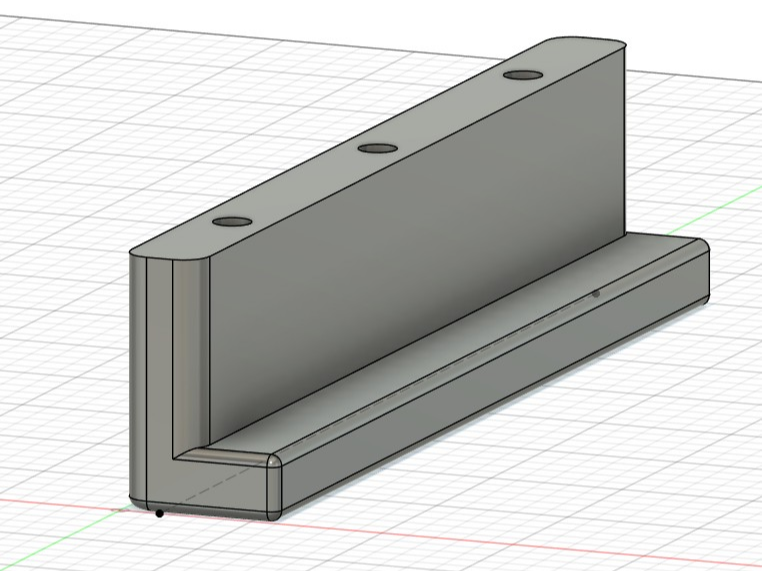 Parametric Under-Shelf Storage Rail System