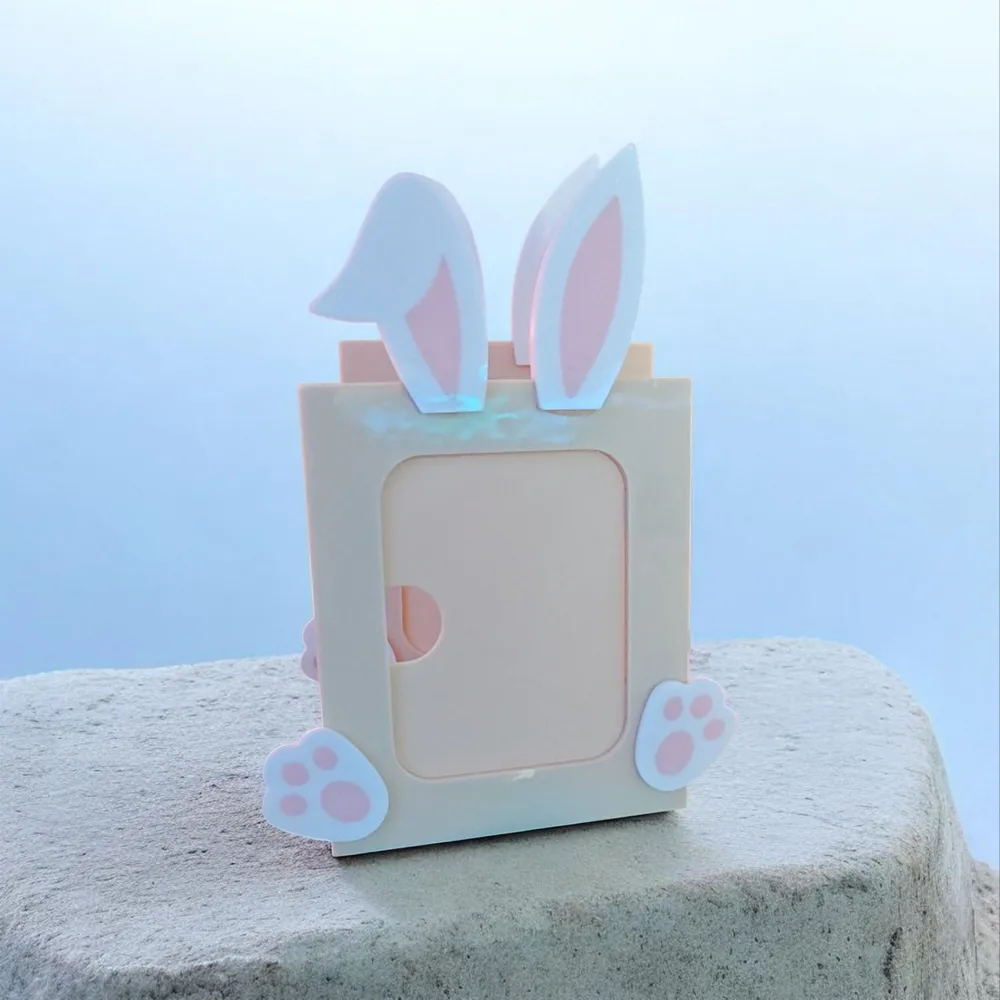 Cute Bunny Picture Frame with Ears & Paw Feet - Free 3D Print Model ...