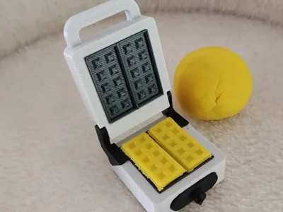 Dollhouse accessories - waffle maker 1:6