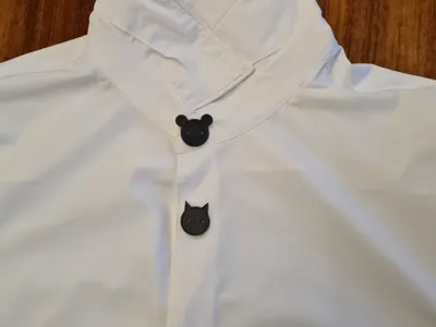 TEDDY BUTTON, KITTY BUTTON 