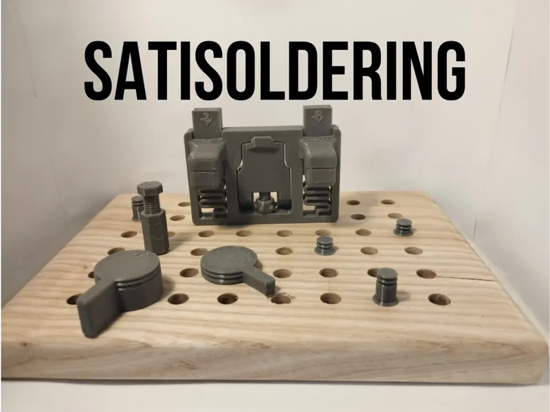 SATISOLDERING - basic componens + plastic base