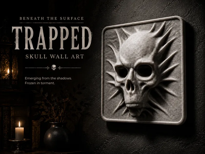 Skull Trapped / Skull Wall Art