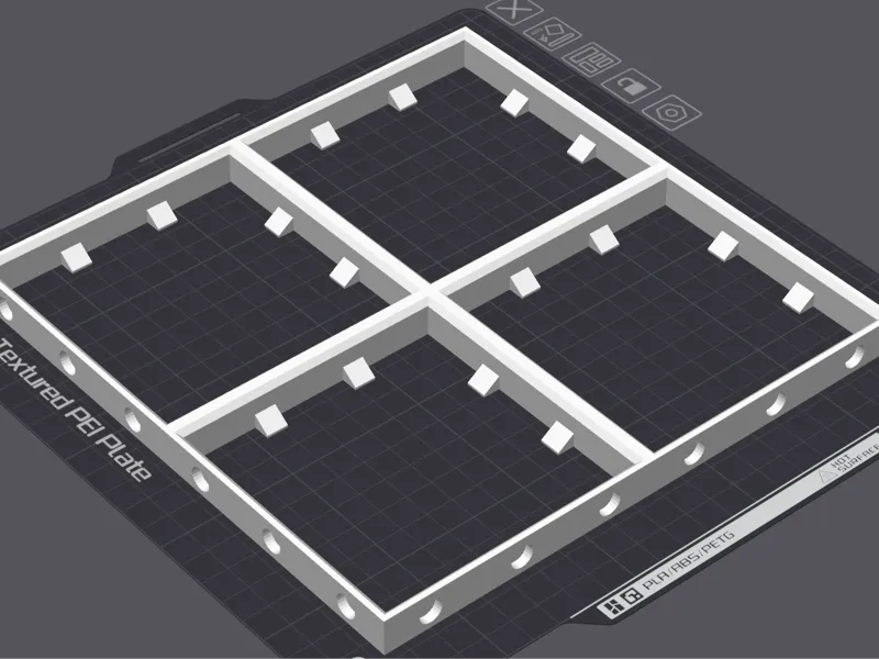 Dungeon Blocks XL Grid Generator With Magnet Slots