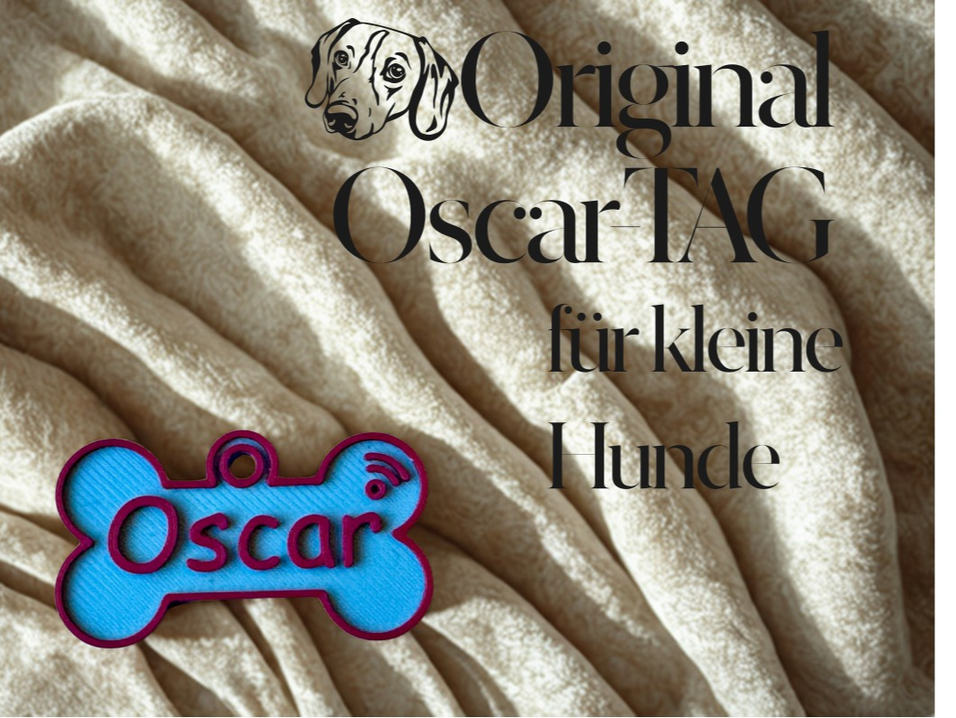 OscarTag - NFC Halsbandanhänger für kleine Hunde