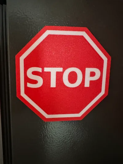 Magnetic Stop Signs For Racking Magnetic Stop Sign by ondrovic - MakerWorld