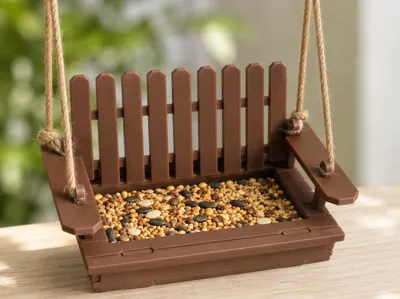 Mini Porch Swing Bird Feeder