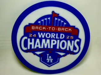 Dodgers Back to Back Champions Coaster