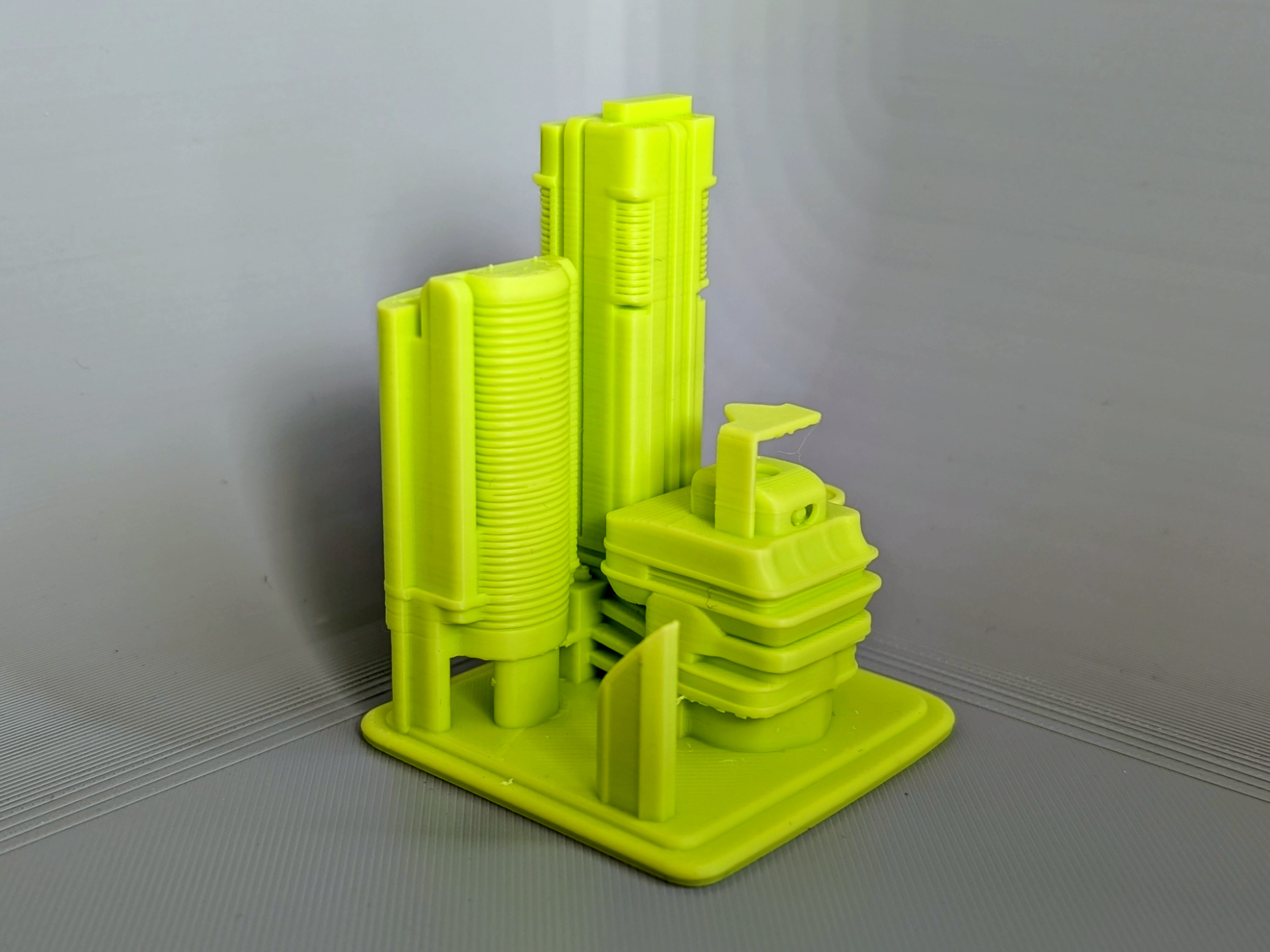 Futuristic building miniature 008