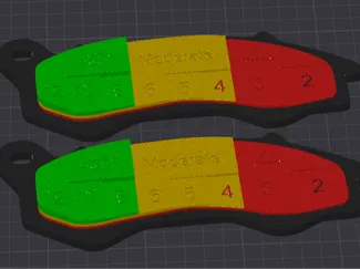 Break pad indicator