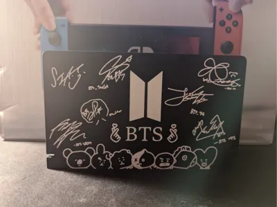 Nintendo Switch Dock Front Cover: BTS Army, BT21