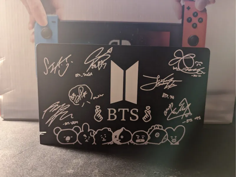 Nintendo Switch Dock Front Cover: BTS Army, BT21  