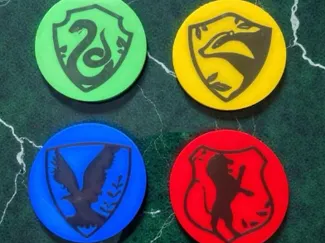 hogwarts house coasters