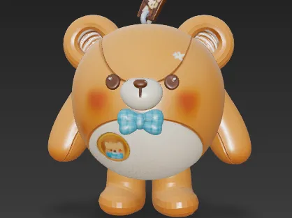 3D打印模型蛋仔派对仔仔熊Eggy Party Zai Zai Bear