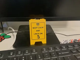 Linux Keep Calm Sign