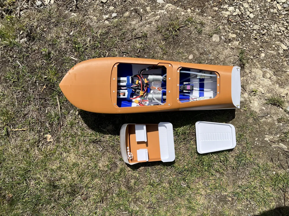 Modello di barca RC tipo Riva Aquarama 1:11 - Modello di stampa 3D