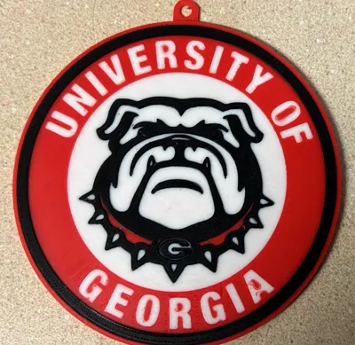 GA Bulldogs Logo ornament