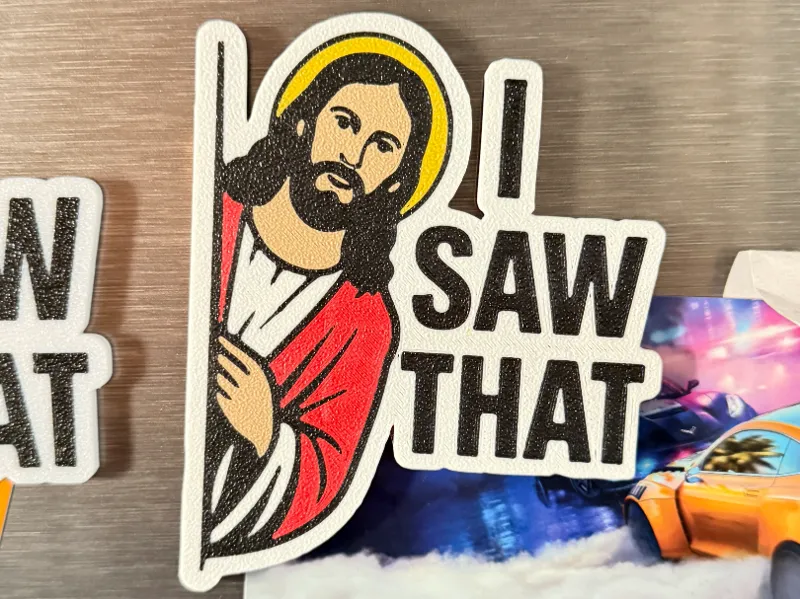 COLOR VERSION Jesus I saw that Magnet 8x2mm