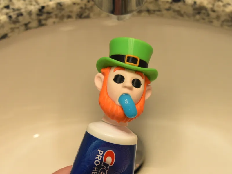 Leprechaun Toothpaste Cap