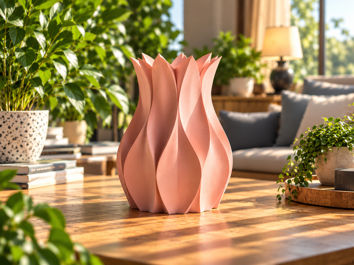 Lotus Flame Vase 150mm 3D model