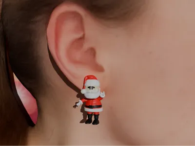 Santa Earring