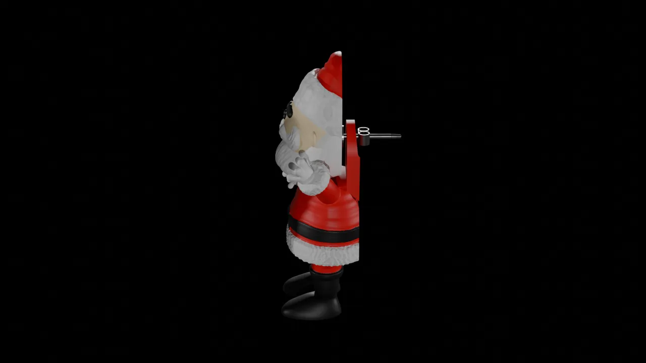 Santa Earring view 2