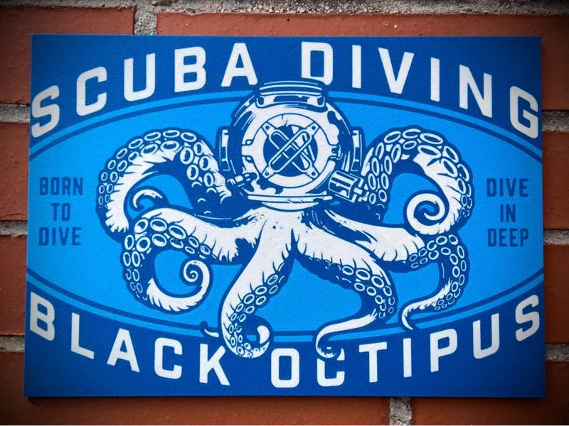 Wall Art Scuba Diving Vintage