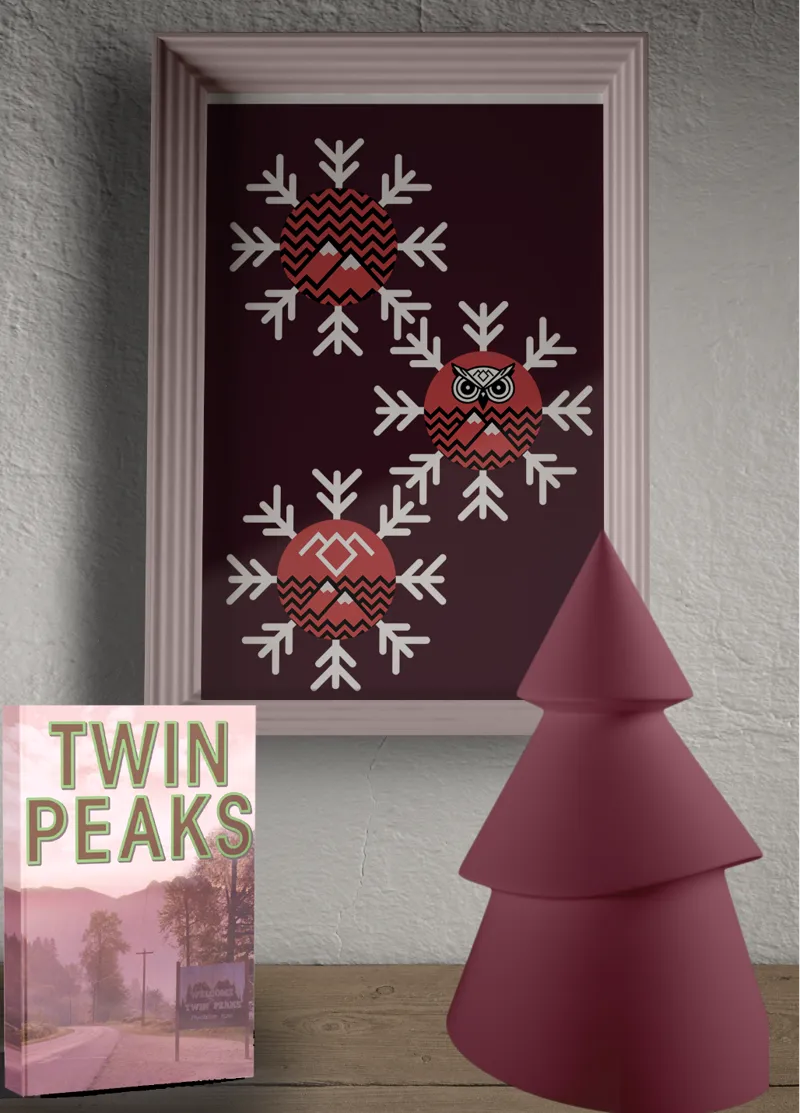 Christmas tree Twin Peaks snowflake ornament