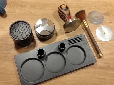 Espresso puck prep organizer (58mm)