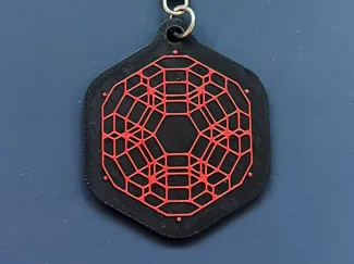 Signalis Tesseract Logo Keychain