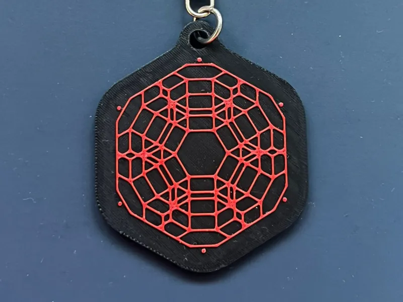 Signalis Tesseract Logo Keychain