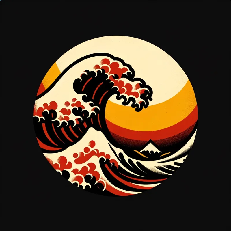 The Great Wave off Kanagawa_Front_Minimalist