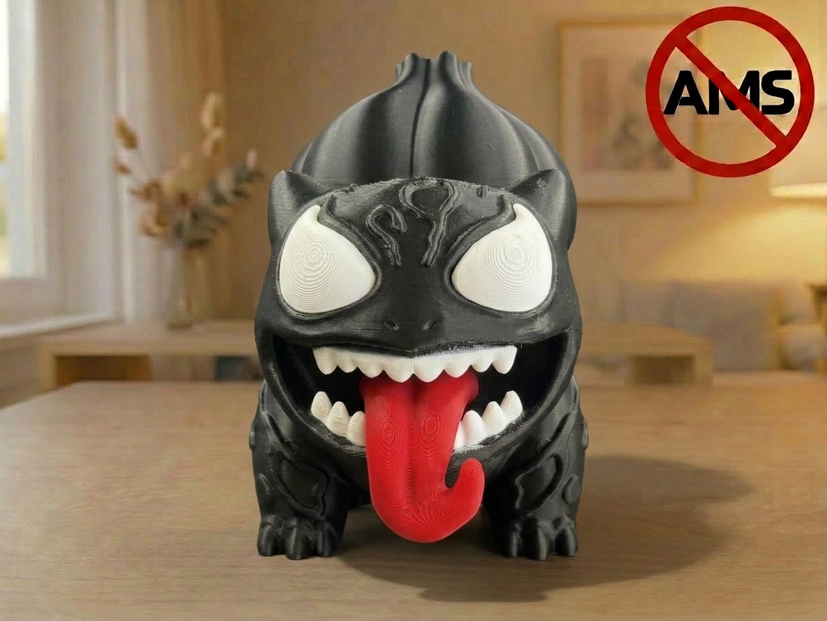 Venomized Bulbasaur Figurine AMS + No AMS Versions