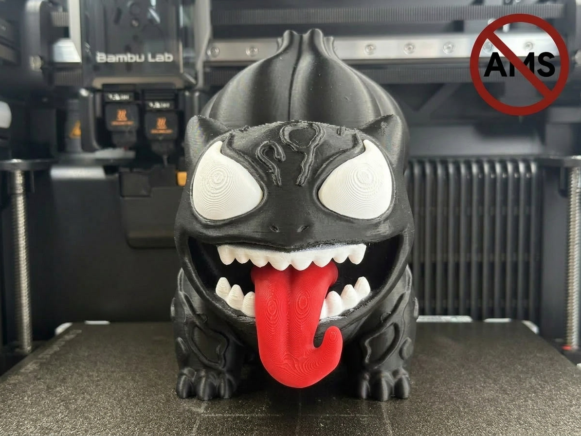 Venomized Bulbasaur Figurine AMS + No AMS Versions