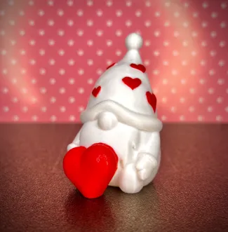 Mini valentine's day gnome