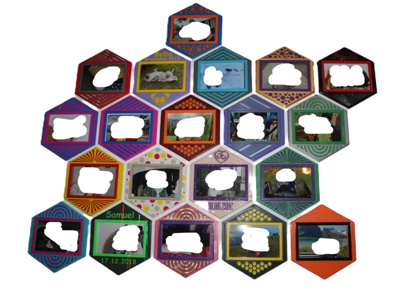 Bilderrahmen Honeycomb Modular