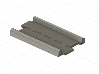 Straight track segment for Pixar cars mini racers