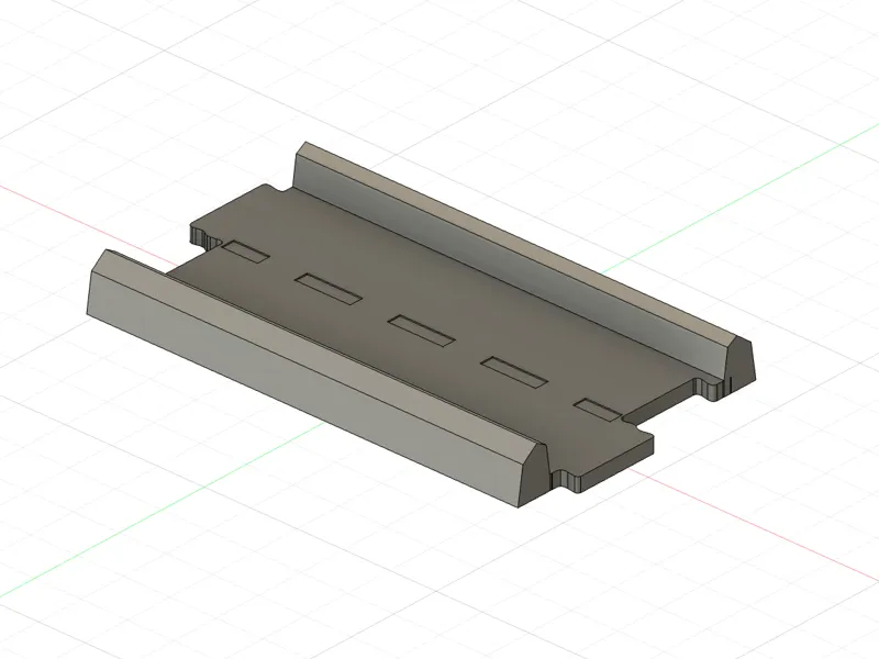 Straight track segment for Pixar cars mini racers