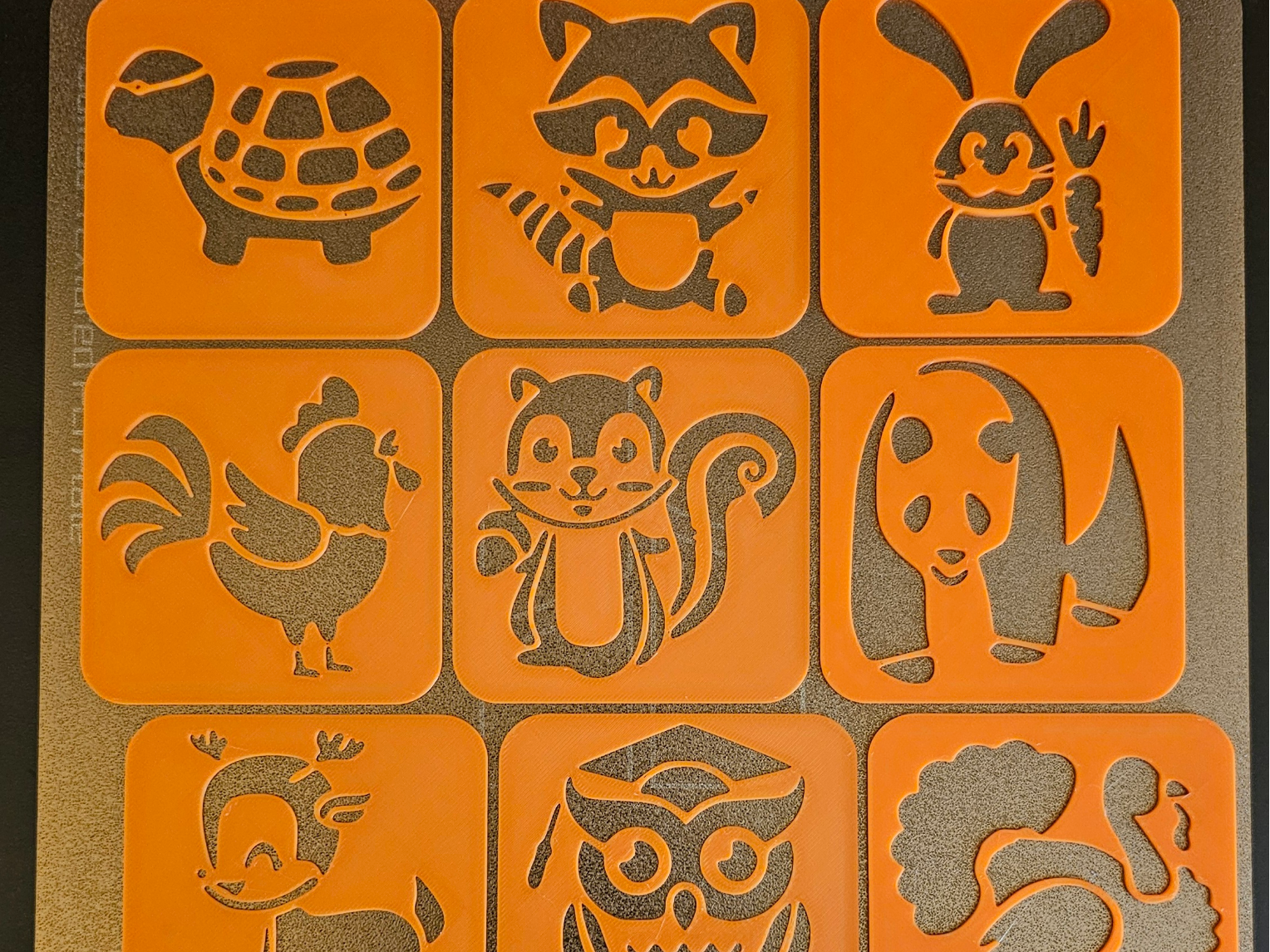 Montessori Template for Kids Stencils animals 9