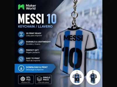 MESSI 10 JERSEY KEYCHAIN