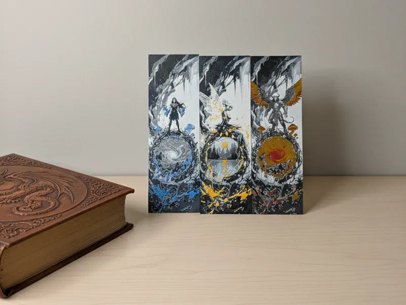 fantasy hero Bookmark Set (hueforge)