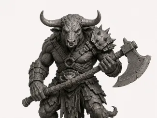 Minotaur warrior