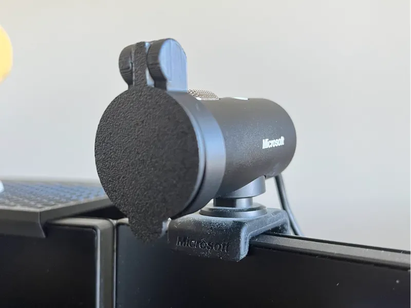 Print-in-Place Webcam Cover for 27mm MS LifeCam